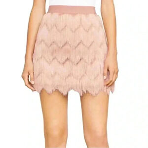 BCBGMAXAZRIA WOMEN MODIE CROCHET
FRINGE SKIRT SIZE XS